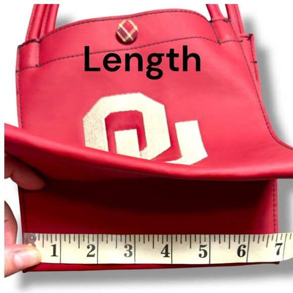 NWOT Alan Stuart University of Oklahoma Maroon Tote Bag - Small - Picture 7 of 8